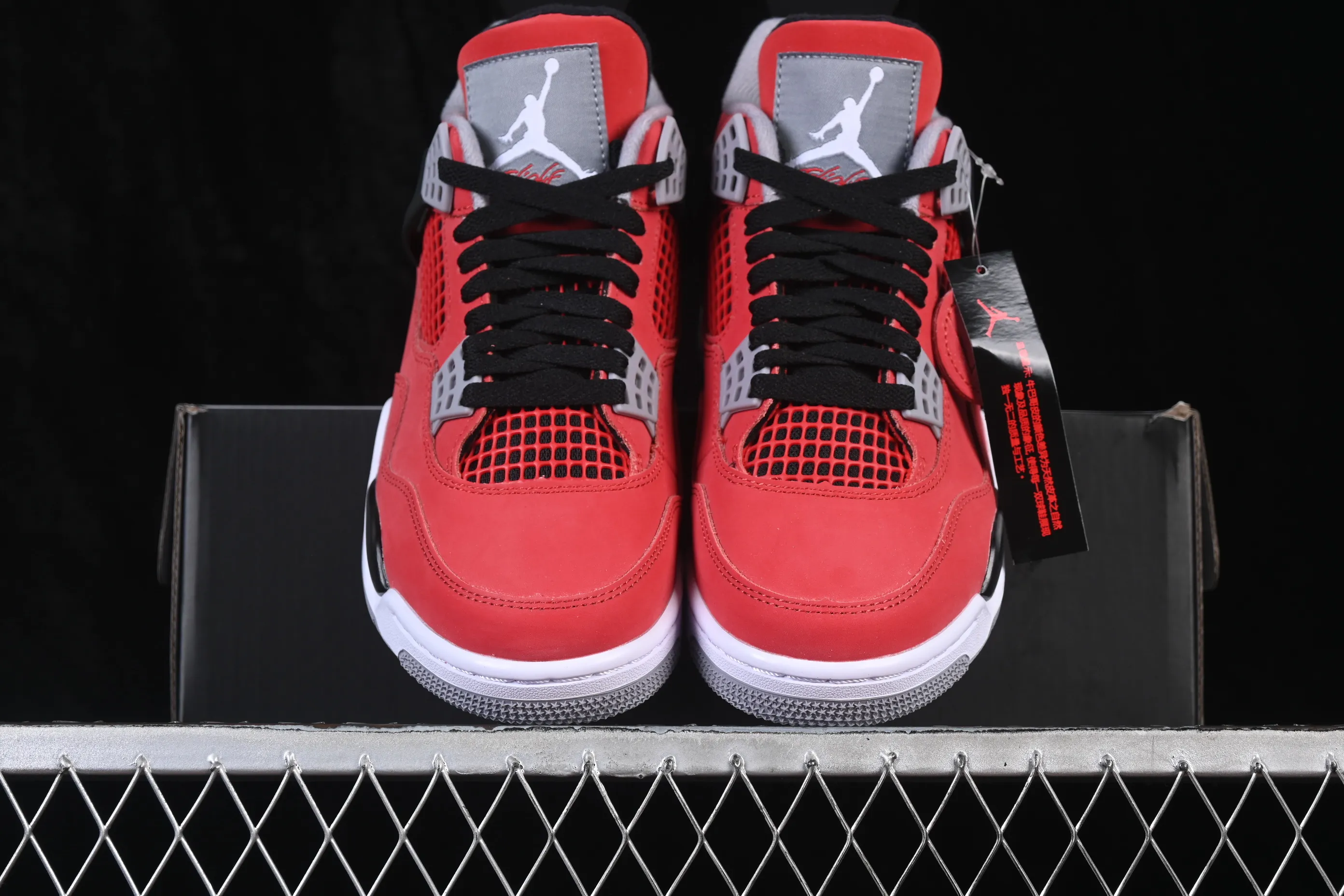 All categories Air Jordan Jordan series basketball shoes Air Jordan 4 W version Air Jordan 4 "Toro" AJ4 Joe 4 Big Red Bull replica basketball shoes FQ8138-600